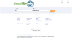 Desktop Screenshot of disabilityjobs.net